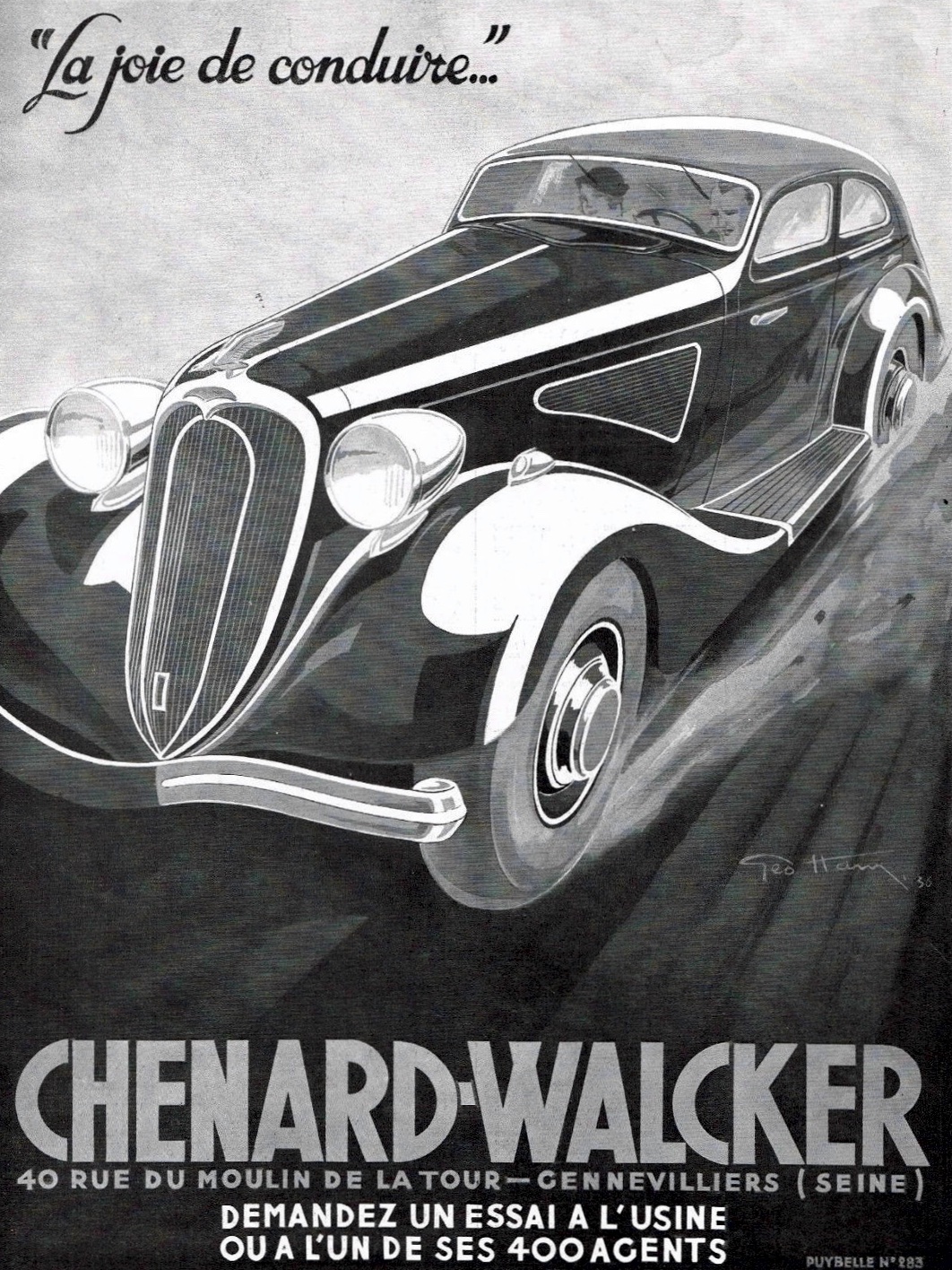 1936 Chenard-Walcker Advertising Page 4
